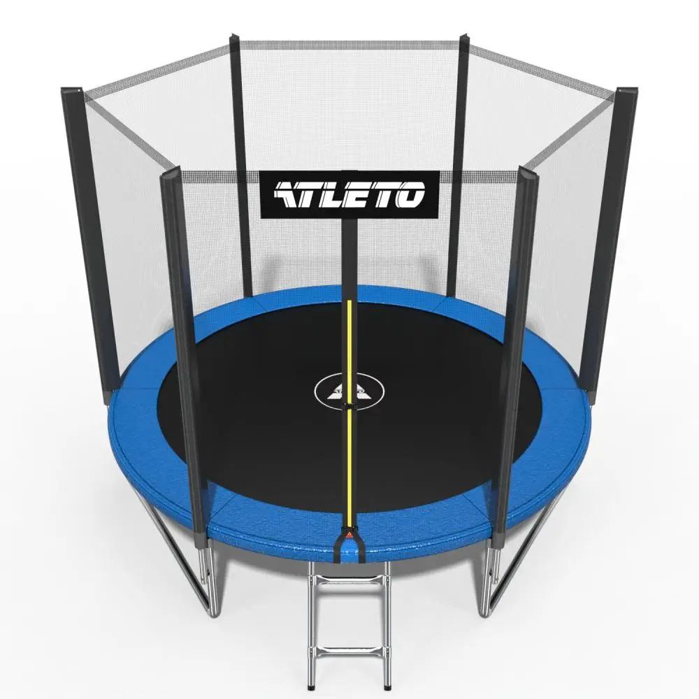 Батут дитячий з сіткою та драбинкою Atleto 312 см 
