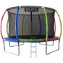Батут дитячий Atleto 312см із внутрішньою захисною сіткою multicolor
