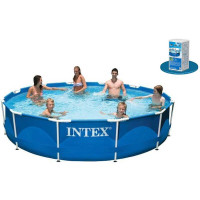 Басейн каркасний 28210 круглий Intex 42518
