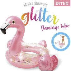 Надувне коло 56251 NP Рожевий Фламінго з блискітками Intex 85304