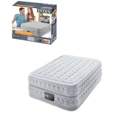 Intex Велюр матрац 64490 ND (1) 152х203х51см, вбудований електронасос, двоспальний
