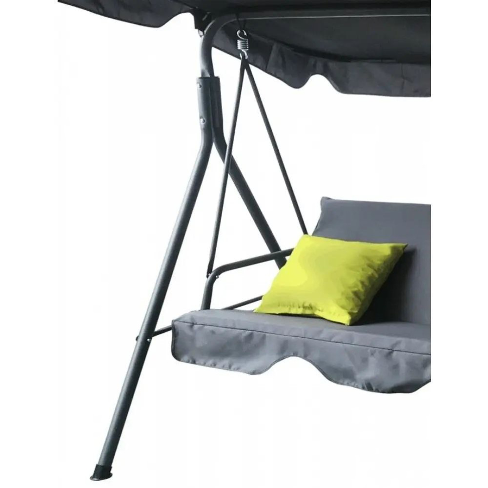Качеля садовая Bonro B-703 A Серая и салатовые подушки