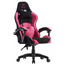 Кресло компьютерное геймерское Bonro Lady 806 черно-розовое