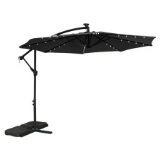 Зонтик садовый с подсветкой LED Bonro B-7012LP 3м 8 спиц серый