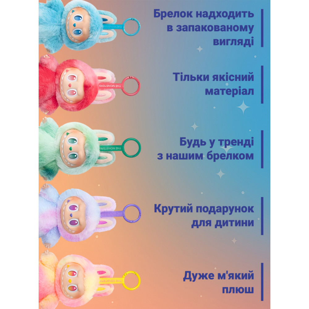 Игрушка-сюрприз Labubu Плюшевый брелок Big into Energy Art The Monsters (LBB)