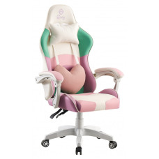 Кресло компьютерное геймерское Bonro Lady 813 розово-фиолетовое