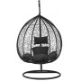 Подвесное кресло-качалка кокон Bonro 329XL черно-серое