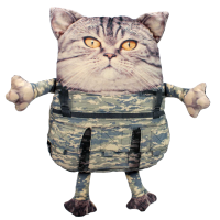 Котик вітальний Захисник , 35 см. Копиця 00295-988