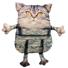 Котик вітальний Захисник , 35 см. Копиця 00295-988