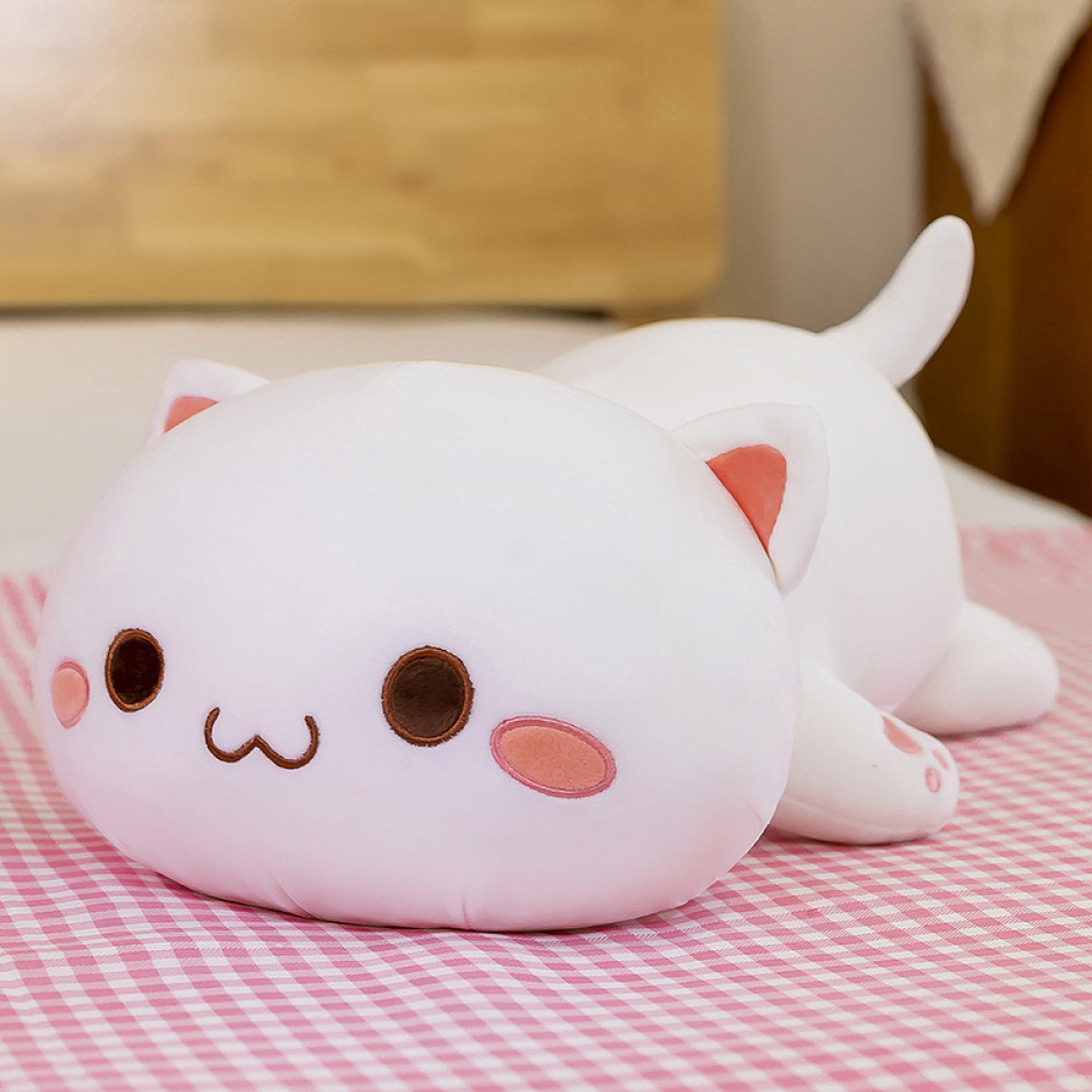 М'яка Іграшка Антистес Malloory Подушка Kawaii Кіт 100см Білий