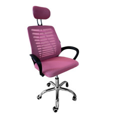 Крісло офісне Bonro B-6200 рожеве