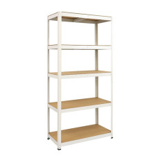 Стелаж металевий 180x90x40 Siker P9040 білий 5 полиць