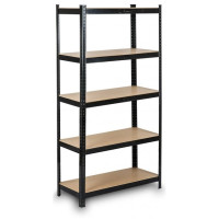 Стелаж складський металевий FunFit 180х90х40 см чорний