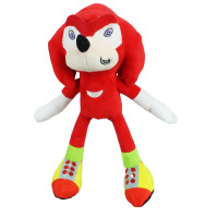М'яка іграшка їжак Єхидна Наклз, (Sonic), Червоний, 26 см