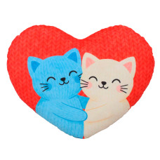 М'яке Сердечко 2 Котики, 35 см