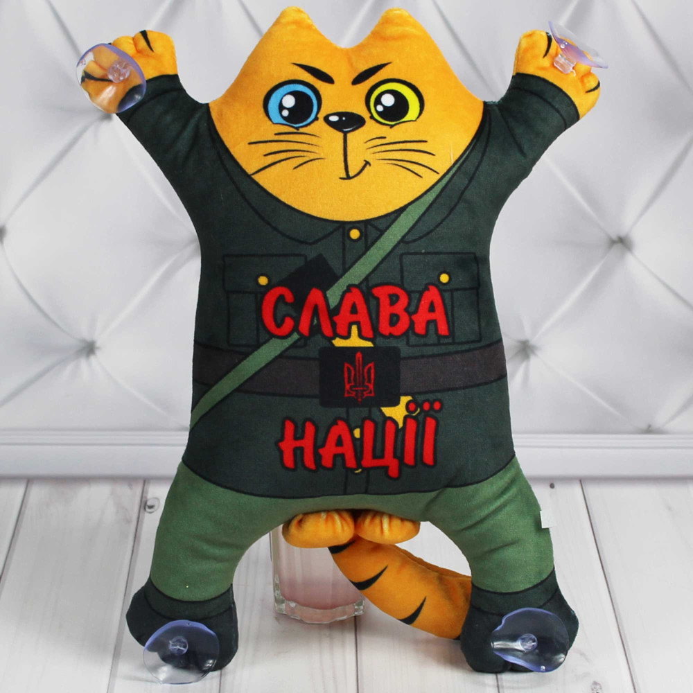 М’яка іграшка «Кіт Саймона, патріотичний» 28 см